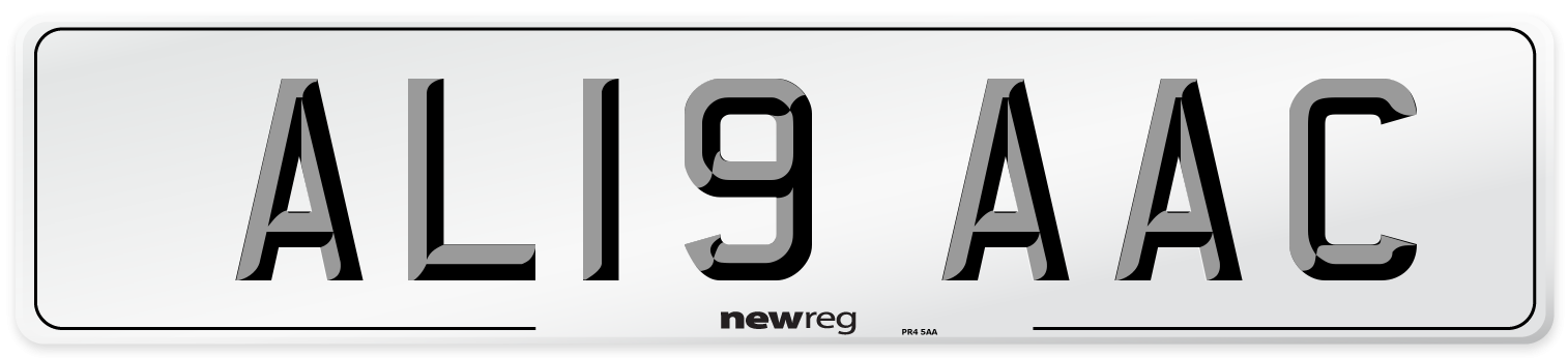 AL19 AAC Number Plate from New Reg